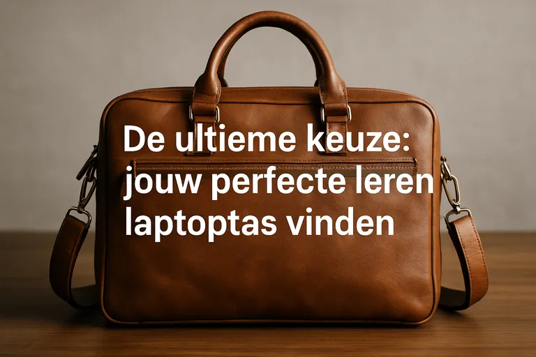De ultieme keuze: jouw perfecte leren laptoptas vinden